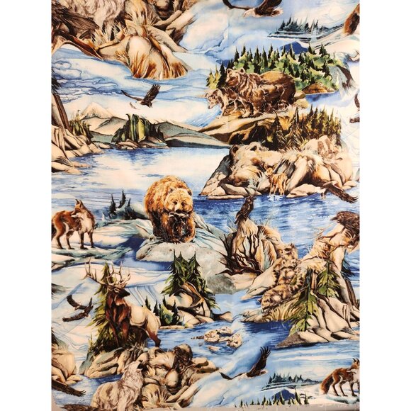 North American Wildlife Fabric By Jody Bergsma For Robert Kaufman - Picture 3 of 16